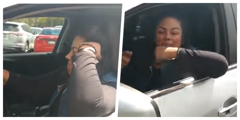 Quiere ganar paso en fila, insulta y se gana el #LadyGeneral