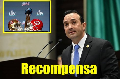 ¡Recompensa! Si tomas una foto de diputado panista en al Superbowl te puedes ganar 10 mil pesos