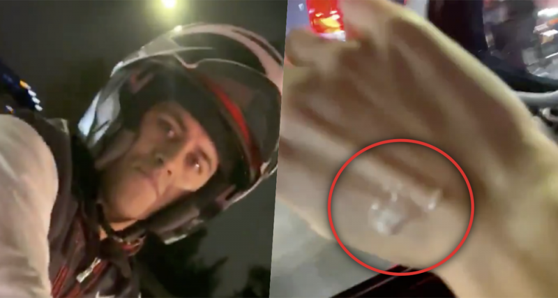 Surge #LordEscupitajo: hombre que golpea retrovisor de carro y escupe la mano de mujer (VIDEO)