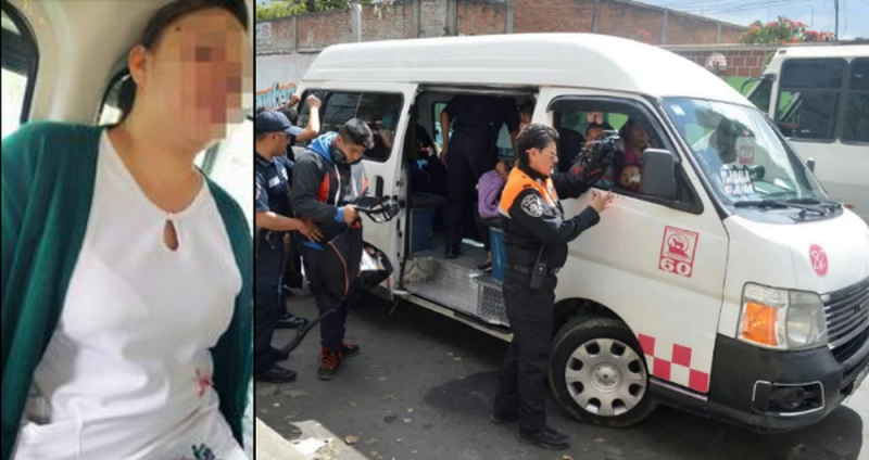 Rateros se manchan y acuchillan a enfermera del IMSS durante asalto en combi