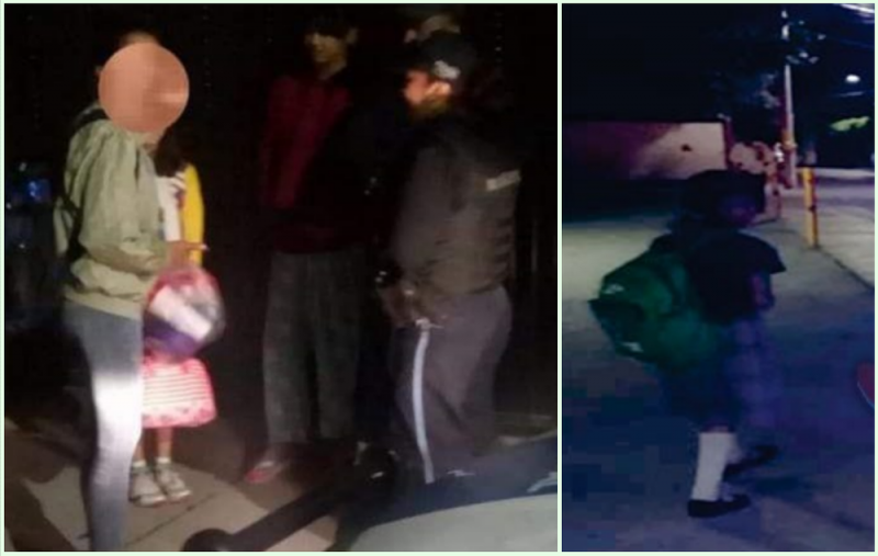 Policías rescatan de noche en primaria a niña que había sido olvidada por sus papás