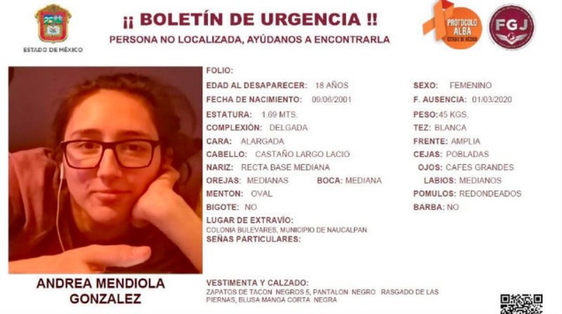 Drogaron y secuestraron a Andrea Mendiola en antro de Naucalpan