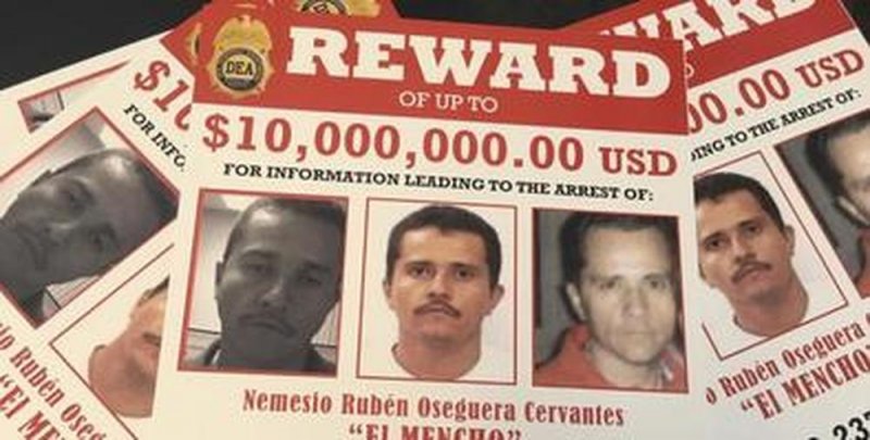 DEA ofrece recompensa de 10 millones de dólares a quien de información de 