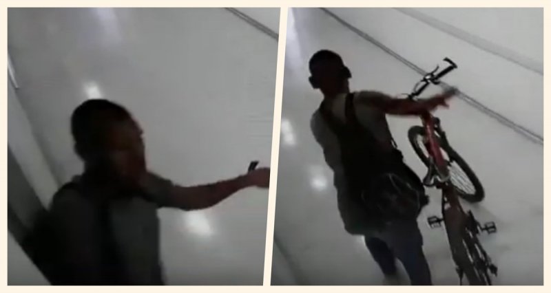 Difunden momento en que roban bici a un médico (VIDEO)