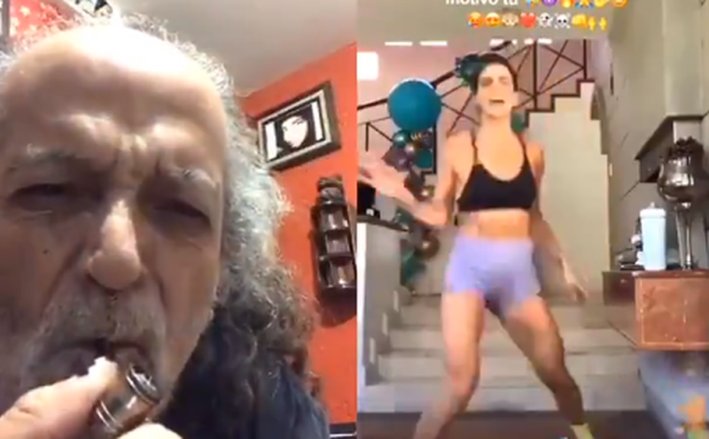 “El Mastuerzo” sorprende a todos con divertido Tik Tok en clase fitness de Bárbara de Regil