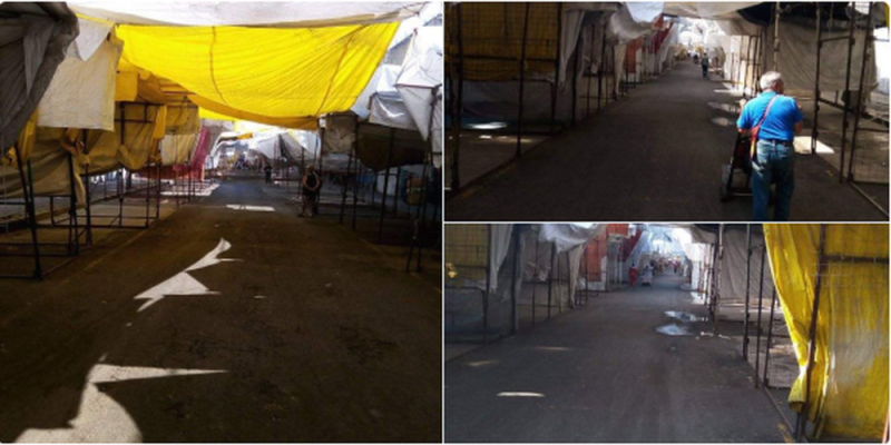 Tepito luce desierto y limpio durante la Emergencia Sanitaria