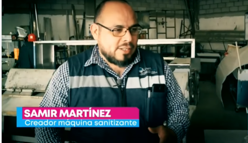 Mexicano crea artefacto sanitizante que eliminaría el Covid-19 de todo el cuerpo