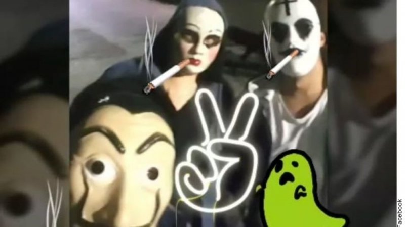 Sujetos en Guadalajara asustan a la ciudadanía con máscaras y audio de 