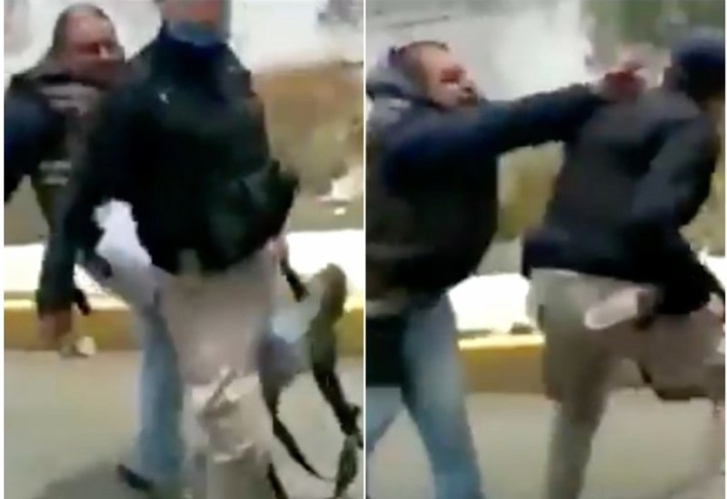 Se enfrentan a GOLPES con POLICÍAS que les pedían usas CUBREBOCAS por Covid-19