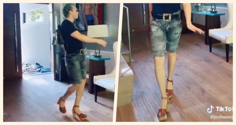 Chavez Jr. realiza sensual baile en tacones; su papá dice 