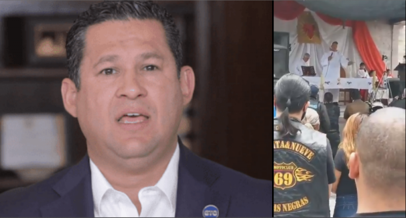 Sacerdote DENUNCIA en plena MISA a Diego Sinhue; lo acusa de estar COLUDIDO con el CJNG