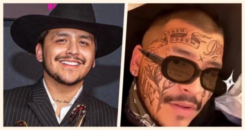 Mamá de Christian Nodal enfurece con ´tatuajes´ en su rostro