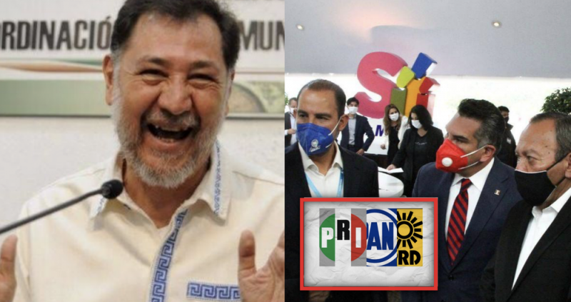 Noroña les tunde duro a la alianza del PRI y el PAN; “es un nuevo cártel criminal”