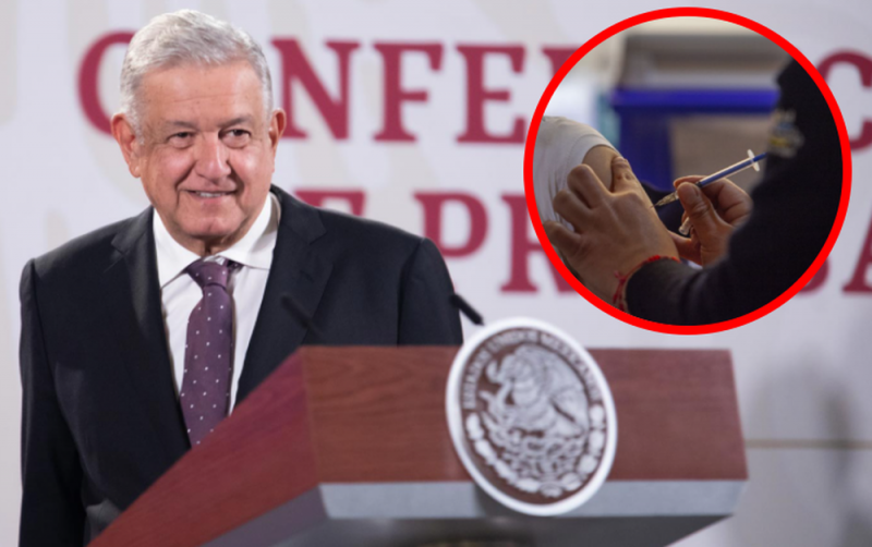 Presume AMLO a México como primer lugar en vacunación COVID-19 en todo Latinoamérica