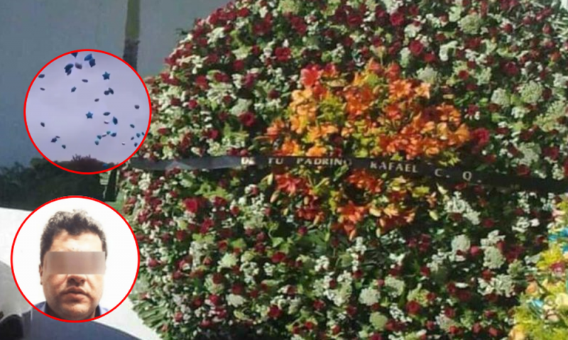 Con cientos de globos y Banda en vivo despiden a “El Azul” en Sinaloa