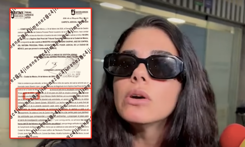 Vinculan a proceso a Livia Brito por falsedad de declaraciones en caso de fotógrafo agredido