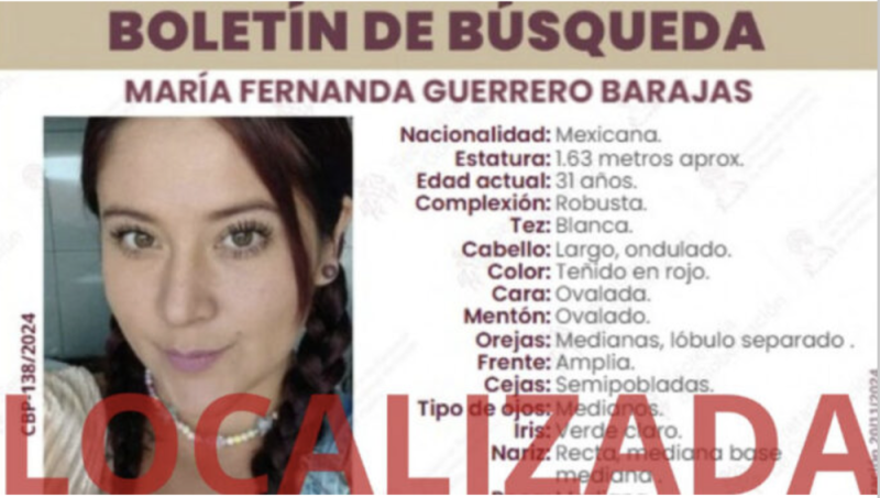 Encuentran a María Fernanda a casi dos años de su desaparición; sus restos estaban enterrados