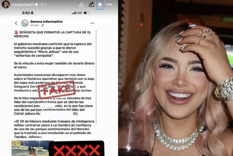 Influencer Maria Julissa rompe el silencio y niega relación con El M3ncho 