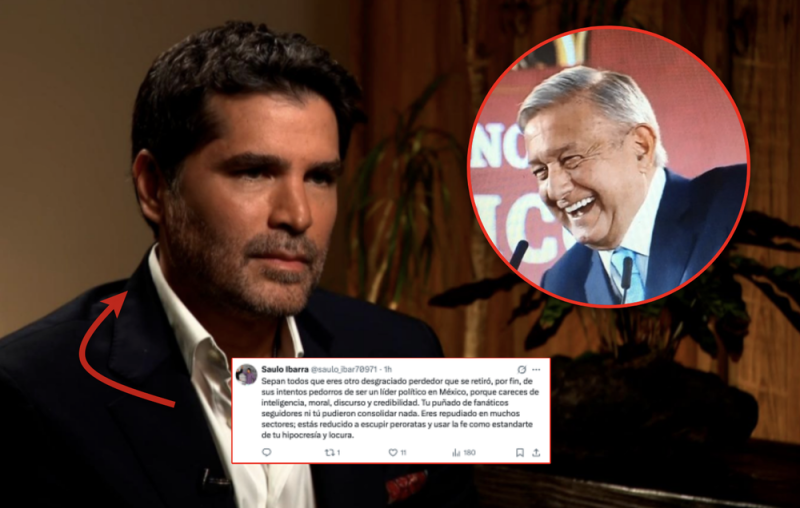 Redes despedazan a Verástegui por tratar de desprestigiar tuit de AMLO: “RETR4SADO M3NTAL”