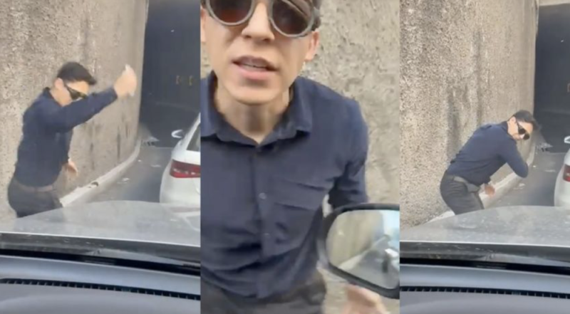 Sujeto agrede a jóvenes que no lo dejaron meterse en doble fila; lo apodan Lord Berrinches