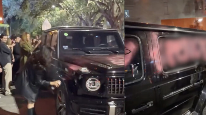 Mujeres pintan camioneta Mercedes Benz tras infidelidad en CDMX