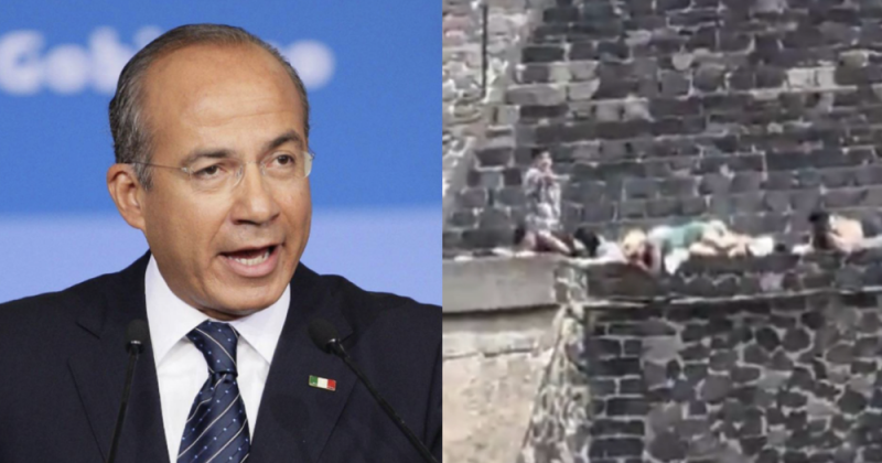 Felipe Calderón culpa a la 4T del tiroteo en Teotihuacán; redes lo tunden 