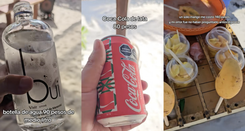 “Un mango en 140 pesos”. turista exhibe altos precios para mexicanos en Tulum 