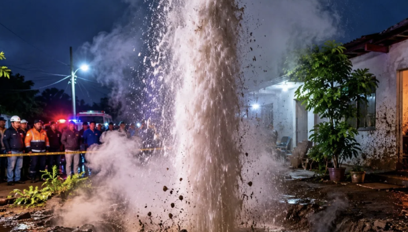 Qué es un géiser?: el fenómeno en Michoacán que obligó a evacuar familias y suspender clases