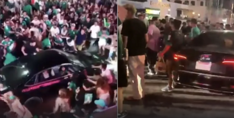 Sujeto arrolla a aficionados en festejo del Tri en Los Cabos; hay heridos graves