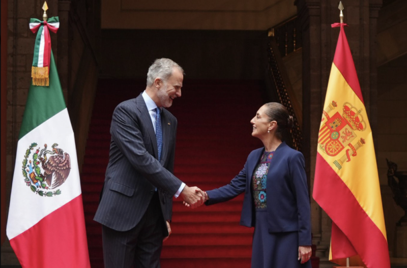 Sheinbaum y rey Felipe VI se reúnen en Palacio Nacional ¿De qué hablaron? 