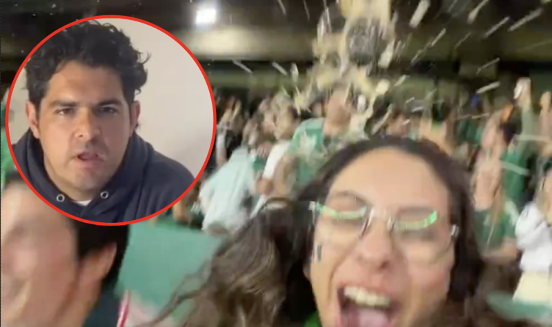 Sujeto que arrojo cerveza a joven Mexicana ofrece disculpas y recibe fuerte castigo del Mundial