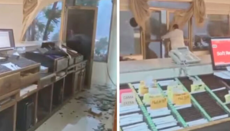 VIDEO muestra impresionante fenómeno durante tormenta en Sonora; vientos destruyeron recepción 