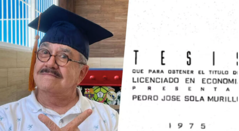 Así logró titularse Pedro Sola de la UNAM como economista: “La secretaria me hizo todo”