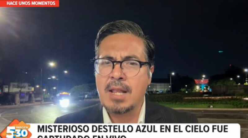 ¡Qué miedo! Captan supuesto OVNI en plena transmisión EN VIVO de noticiero mexicano