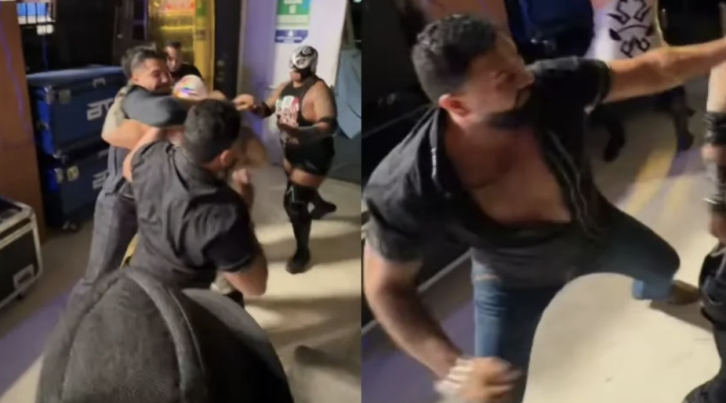 Invitados a famoso programa de TV se pelean a golpes EN VIVO, los tuvieron que sacar del foro 