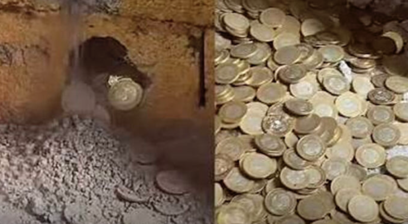 ¡La pared era su alcancía! Una familia escondió sus ahorros en las paredes de su casa