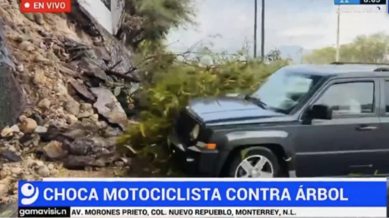 Atropellan a reportera y camarógrafo en plena cobertura EN VIVO, así fue el terrible accidente