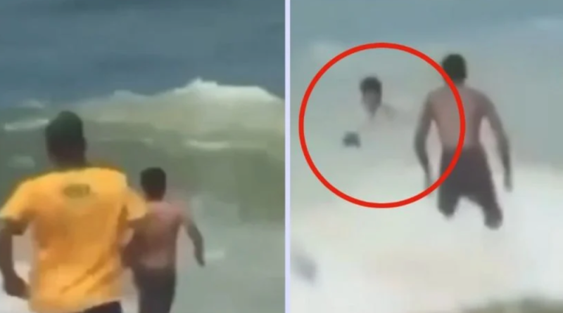 Vendedor de naranjas salva de morir ahogado a un niño de 4 años en plena playa 