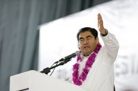Miguel Barbosa aventaja 2 a 1 al candidato del PAN-PRD-MC en Puebla. 