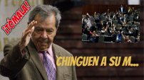 VIDEO: “¡Chinguen a su madre!”, Muñoz Ledo no se da cuenta que micrófono está encendido.