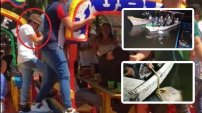 Así rescataron el cuerpo del joven que cayó de una trajinera en Xochimilco. 