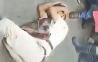 “¡Robé limpio!”, suplica que lo dejen de golpear, ciudadanos lo atraparon por robarse celular.