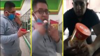 Pide disculpas #LordPuerco tras probar helado y regresarlo (VIDEO)