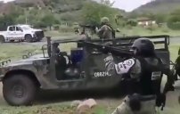 VIDEO: Captan enfrentamiento entre Guardia Nacional y CJNG 