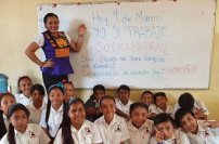 Aplauden a maestra que si fue a trabajar el 9 de marzo
