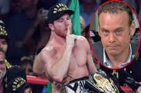 “Nada más la mía te cabe, c4br0n”, el Canelo Álvarez le tunde a David Faitelson. 