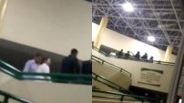 Mientras pacientes esperaban atención en IMSS, médicos y enfermeras festejaban con mariachi.