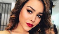 Danna Paola impacta a sus fans con su figura usando bikini blanco