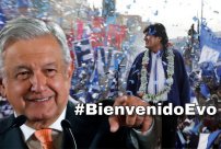Redes se solidarizan y lanzan #BienvenidoEvo por la llegada de Evo Morales a México. 