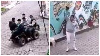 Jóvenes a bordo de una cuatrimoto agreden sin razón aparente a ABUELITOS